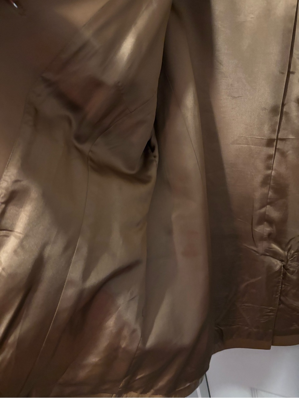 Pendleton Brown Leather Blazer Jacket- Size L - Picture 6 of 7